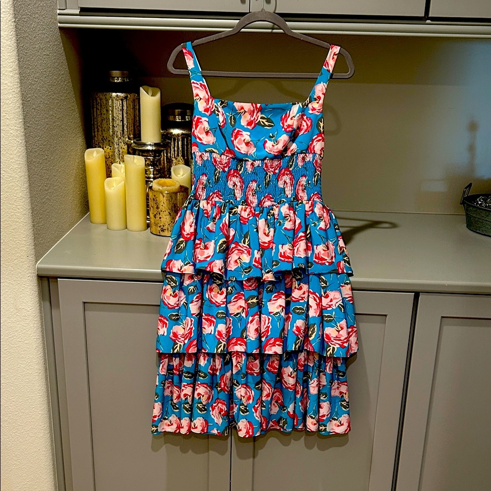 Betsey Johnson Floral Tiered  Dress